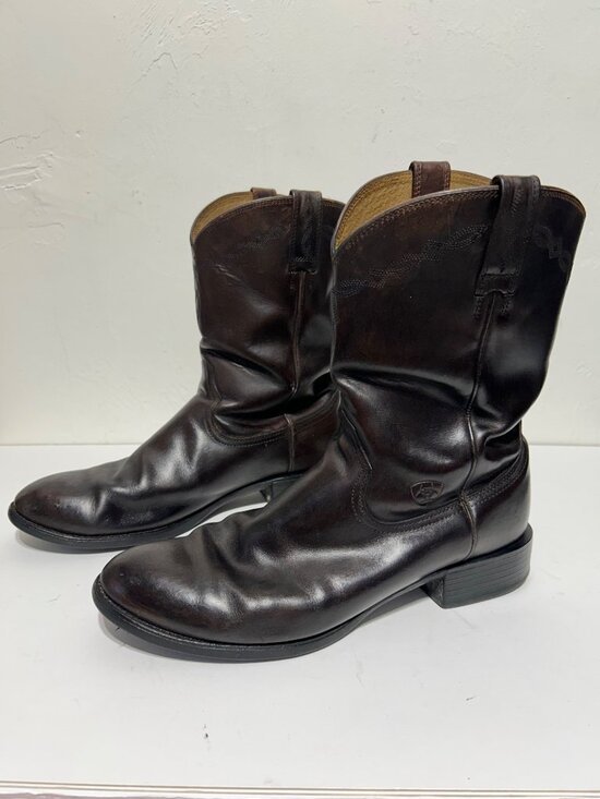 Ariat Mens Sz 13 D Brown Leather Western Boots Durable Pull-On Style main image 10